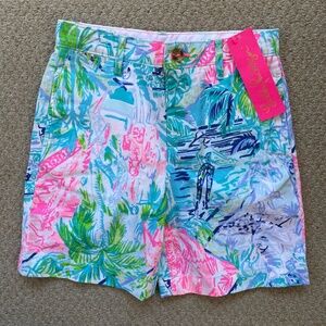 🌺 NWT Lilly Pulitzer BOYS Beaumont Shorts Bohemian Queen Size 6 🌺